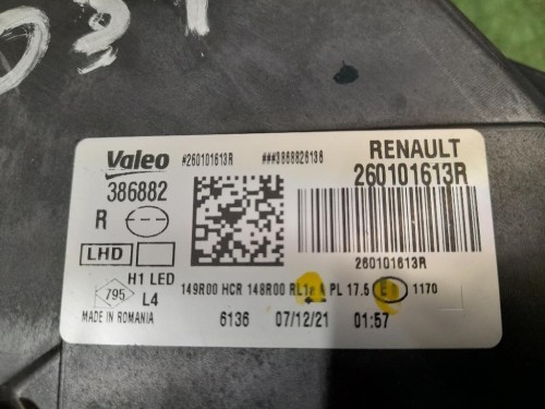 Proiettore ANT DX 260101613R Dacia Duster II 2018