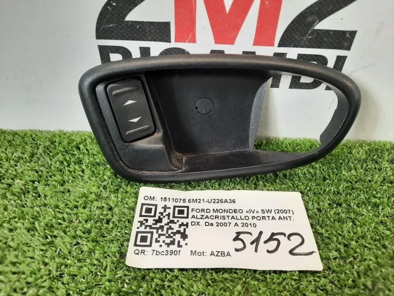 Alzacristallo Porta ANT DX 1511075 6M21-U226A36 Ford Mondeo IV SW 2007