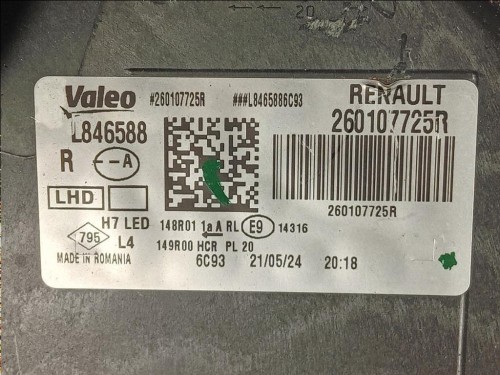 Proiettore ANT DX 260107725R FULL LED 2024 Dacia Duster II 2021