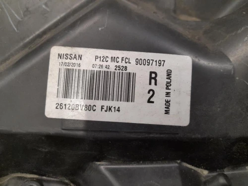 Proiettore ANT DX 26120BV80C Nissan JUKE I 2014