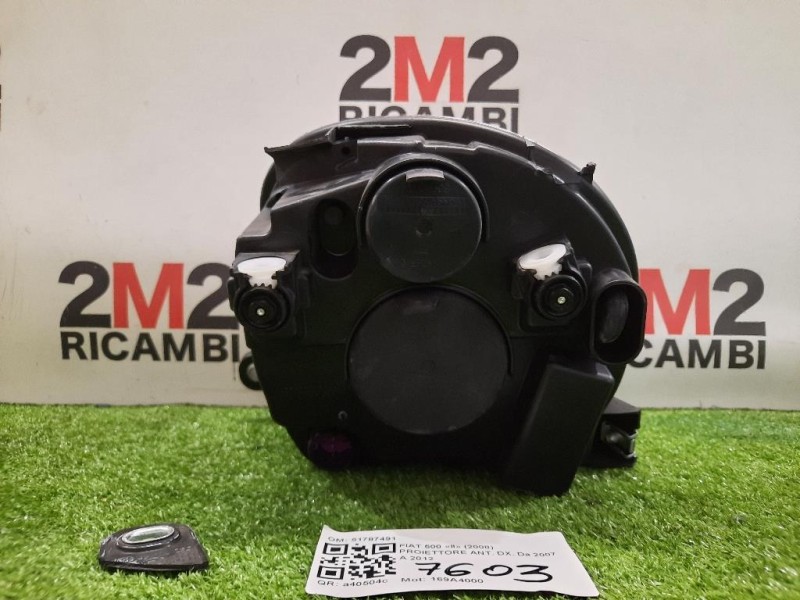 Proiettore ANT DX 51787491 Fiat 500 II 2008