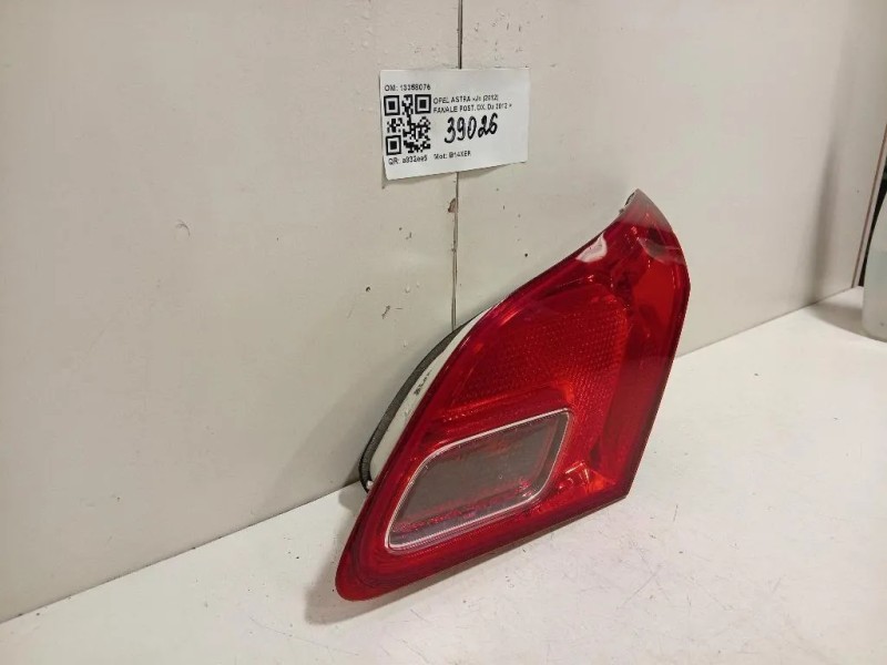 Fanale POST DX 13358076 Opel Astra J 2012