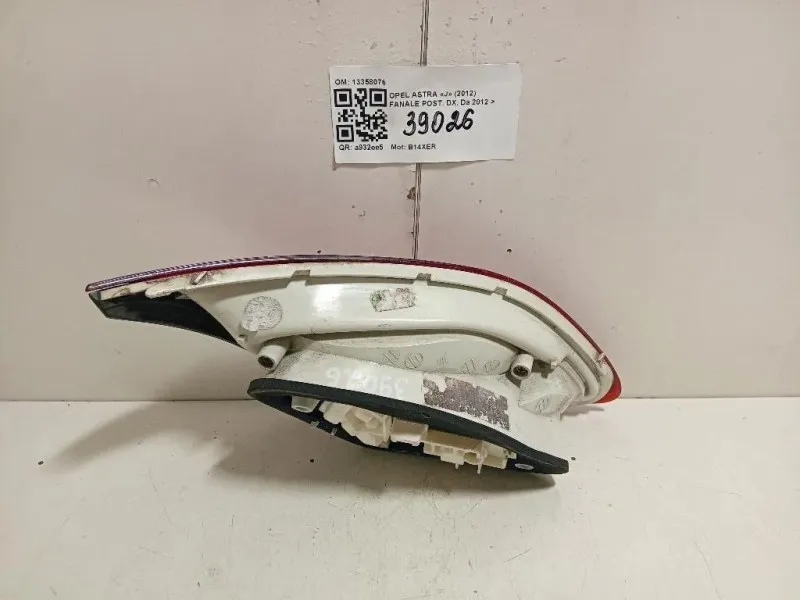 Fanale POST DX 13358076 Opel Astra J 2012