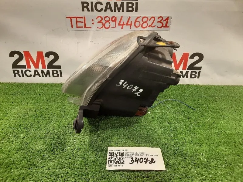 Proiettore ANT DX 45540711 DX Fiat 500 II 2008