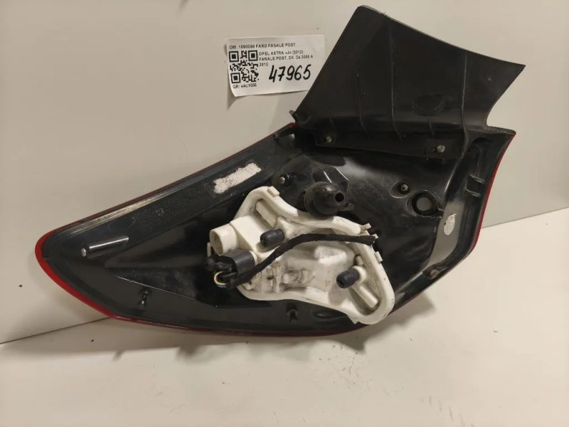 Fanale POST DX 1090098 FARO FANALE POST Opel Astra J 2012