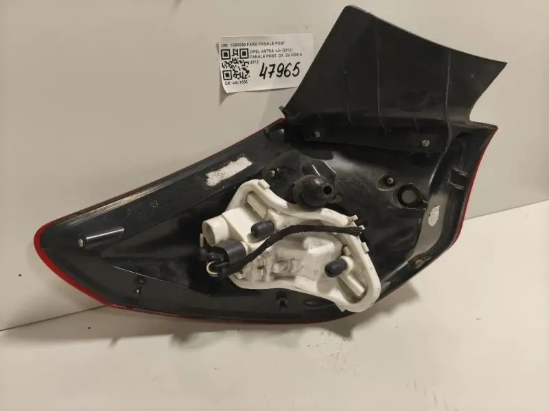 Fanale POST DX 1090098 FARO FANALE POST Opel Astra J 2012