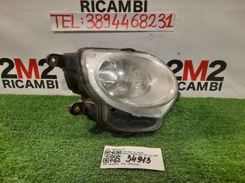Proiettore ANT DX 45520711 DX Fiat 500 II 2008