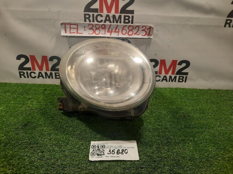 Proiettore ANT DX 45540748 DX Fiat 500 II 2008