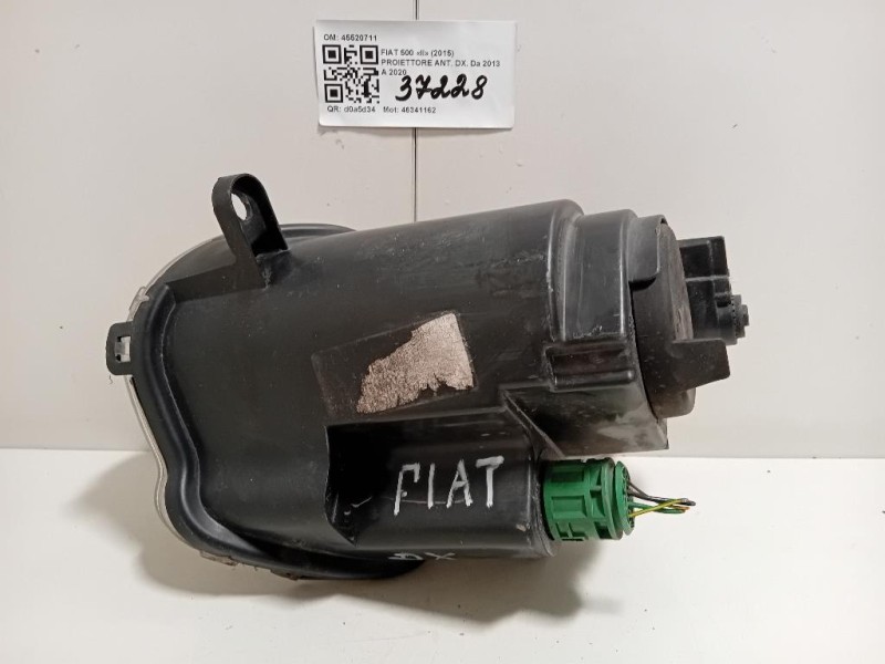 Proiettore ANT DX 45520711 Fiat 500 II 2015