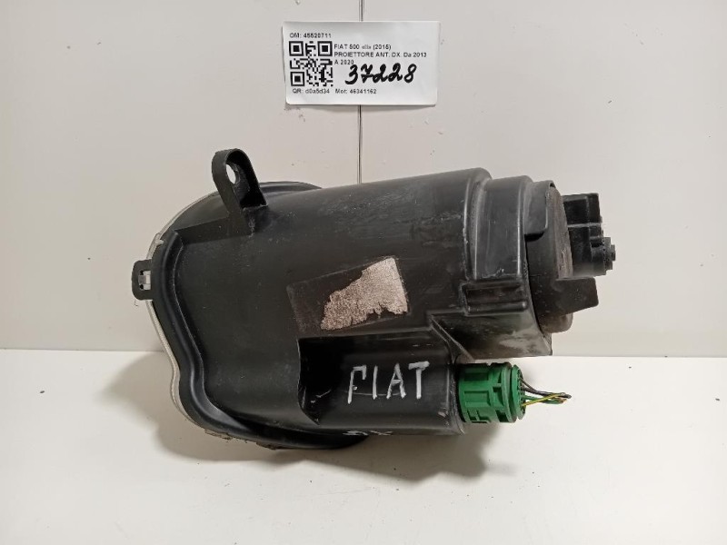 Proiettore ANT DX 45520711 Fiat 500 II 2015