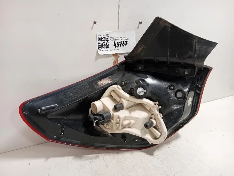 Fanale POST DX 13314051 Opel Astra J 2012