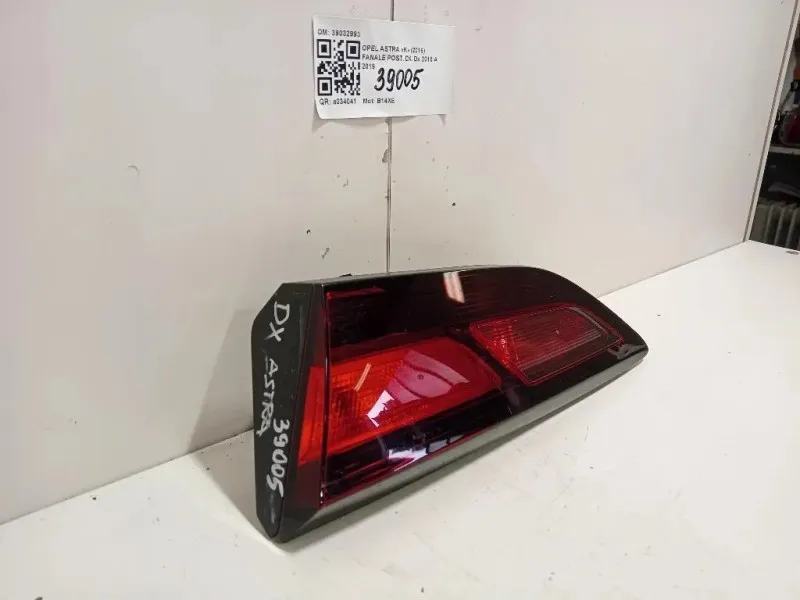 Fanale POST DX 39032993 Opel Astra K 2016