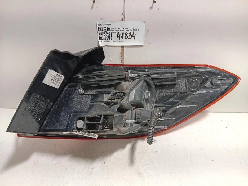 Fanale POST DX 39077374 Opel Astra K 2016