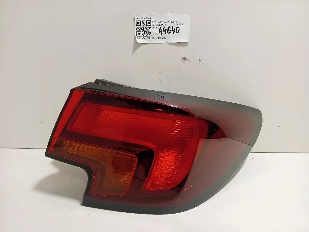 Fanale POST DX 39015944 Opel Astra K 2016