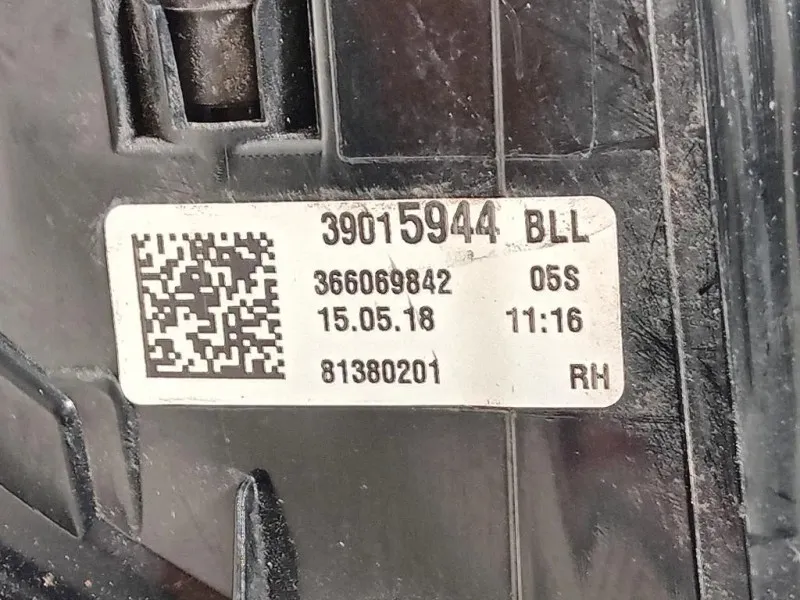 Fanale POST DX 39015944 Opel Astra K 2019