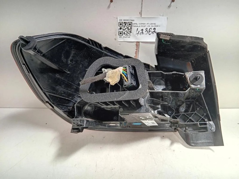 Fanale POST DX 9829317880 Opel Corsa F 2019