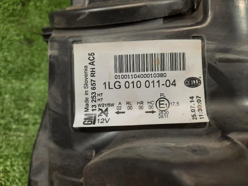 Proiettore ANT DX 13253657 RH Opel Astra J 2012