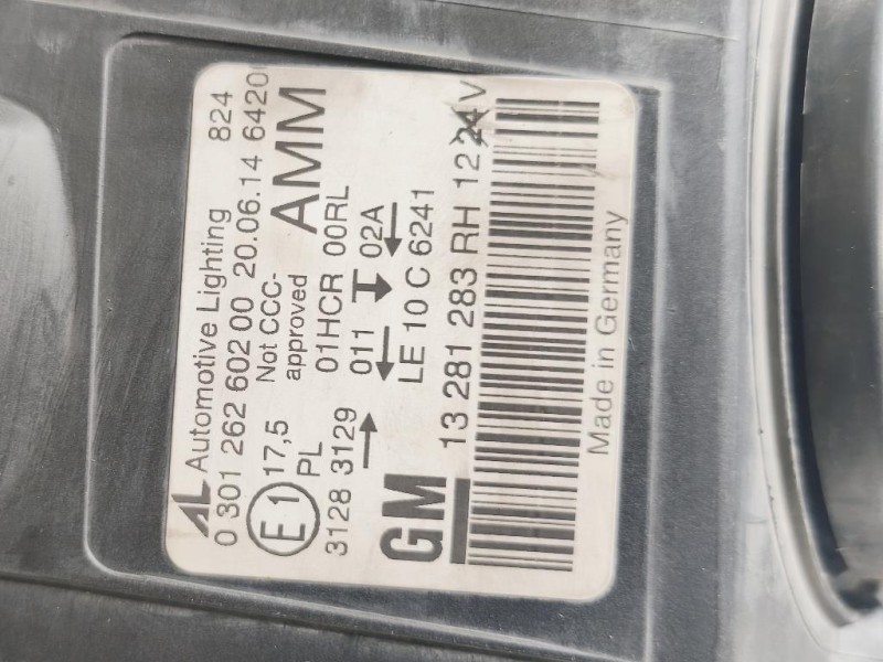 Fanale POST DX 13279628 Opel Insignia A 2009