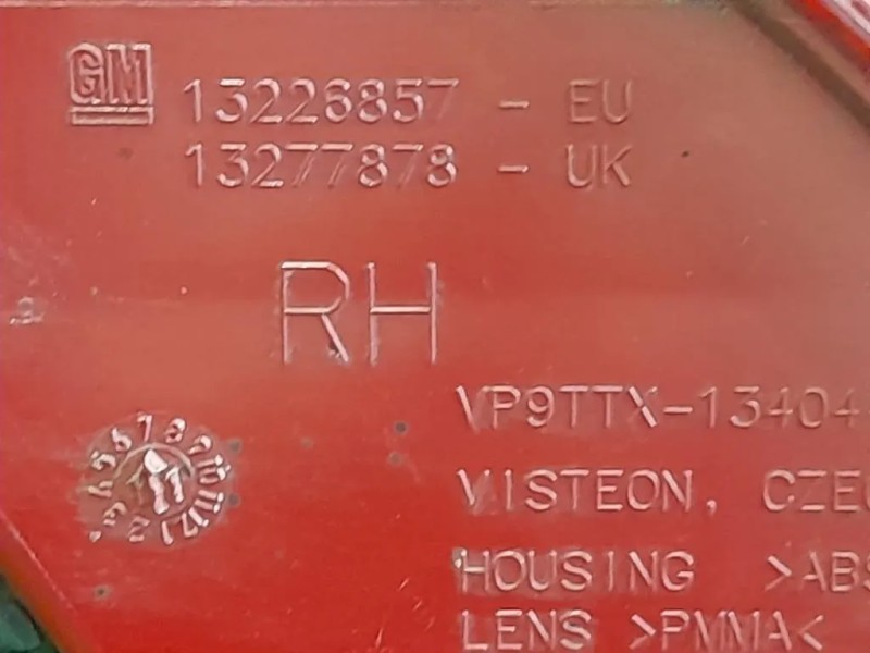 Fanale POST DX 13277878 Opel Insignia A 2013