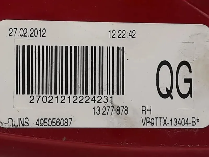 Fanale POST DX 13277878 Opel Insignia A 2013