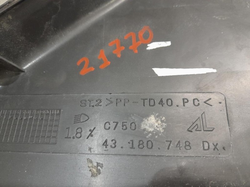 Proiettore ANT DX 43180748 Fiat Ducato 250 2007