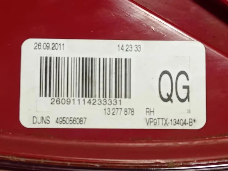 Fanale POST DX 13277878 Opel Insignia A 2013