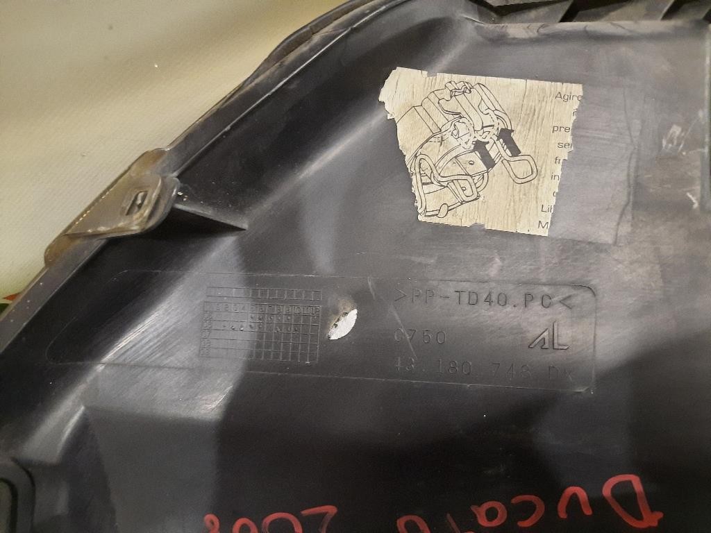 Proiettore ANT DX 43180748 Fiat Ducato 250 2007