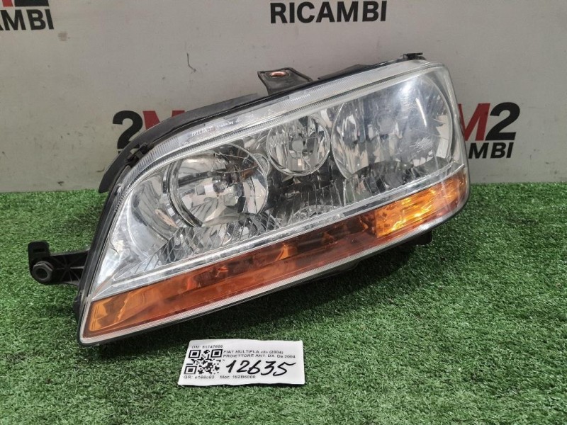 Proiettore ANT DX 51747606 Fiat Multipla II 2004