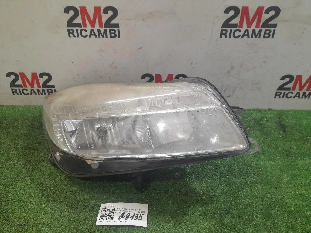 Proiettore ANT DX 13226781 Opel Insignia A 2009