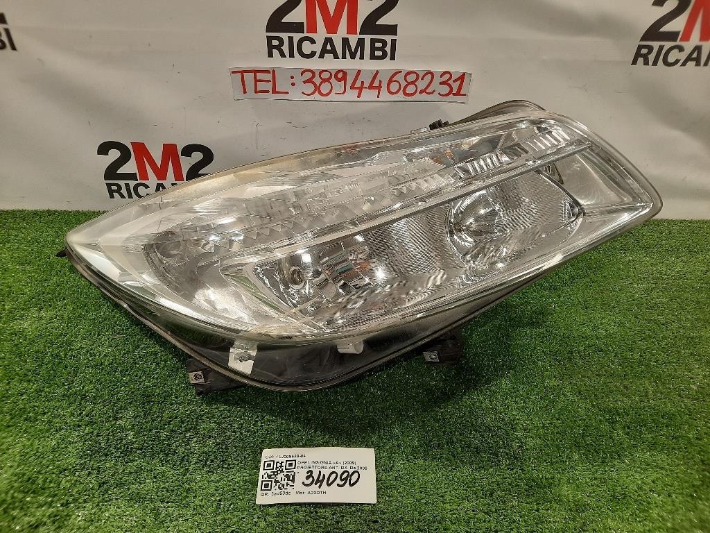 Proiettore ANT DX 1LJ009630-04 Opel Insignia A 2009