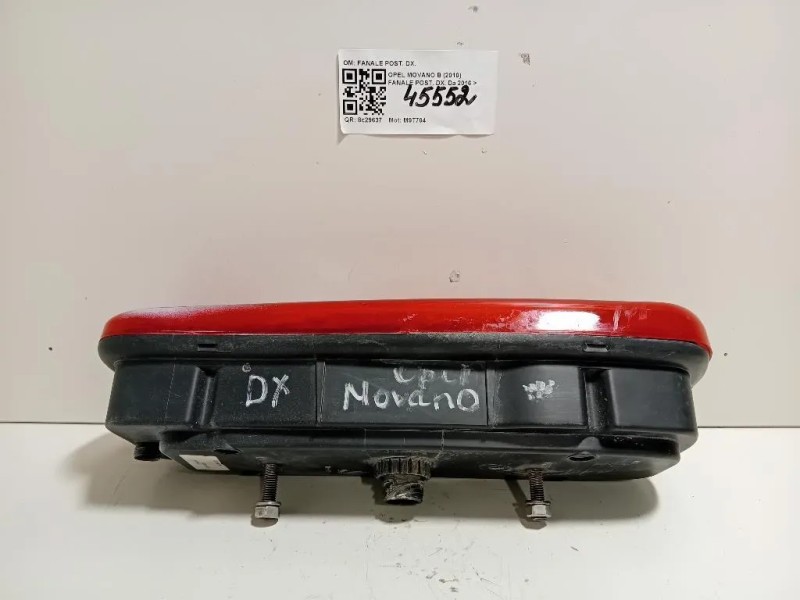 Fanale POST DX FANALE POST DX Opel Movano B 2010