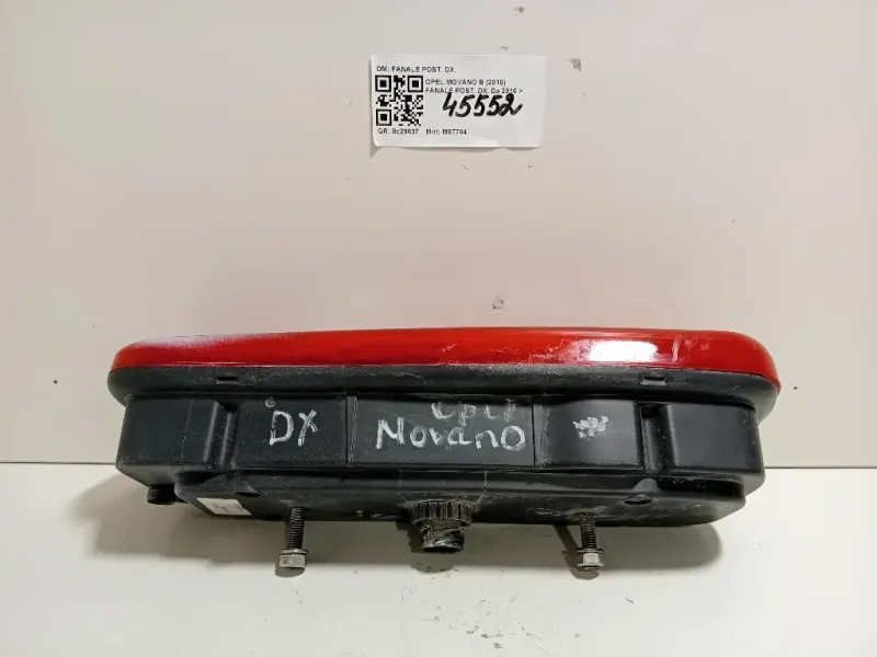 Fanale POST DX FANALE POST DX Opel Movano B 2010
