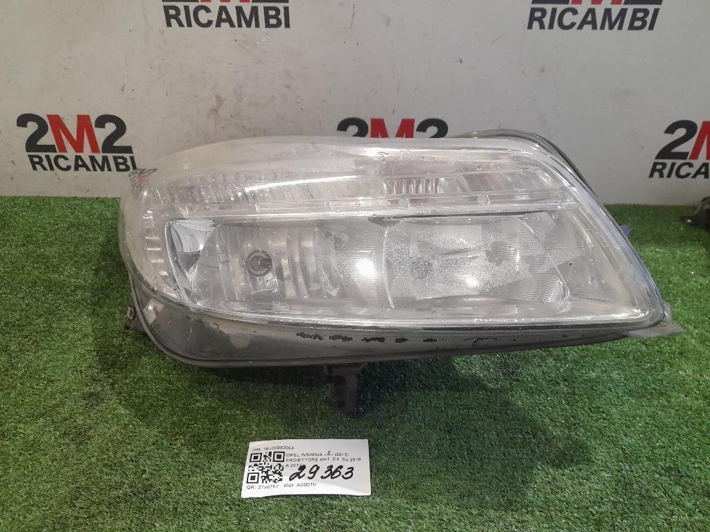 Proiettore ANT DX 22831925 Opel Insignia A 2013