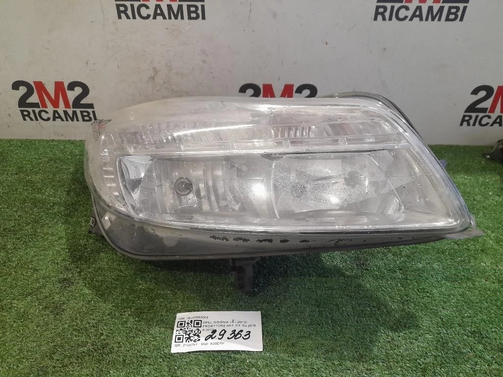 Proiettore ANT DX 22831925 Opel Insignia A 2013
