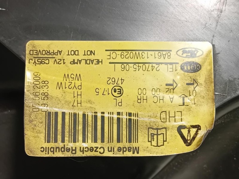 Proiettore ANT DX 8A61-13W029-CF Ford Fiesta VI 2008