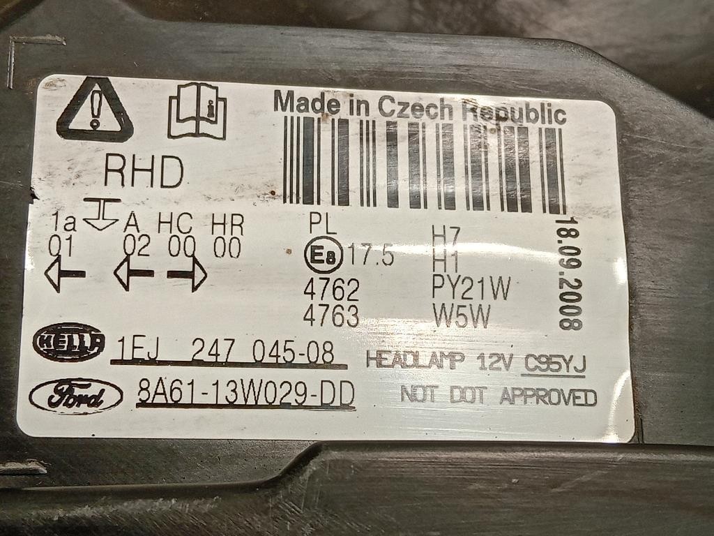 Proiettore ANT DX 1FJ 247 045 08 Ford Fiesta VI 2008