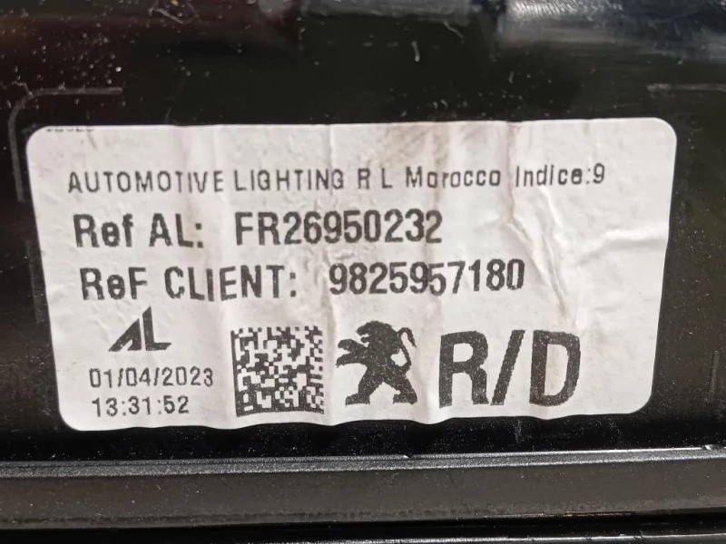 Fanale POST DX 9825957180 Peugeot 2008 II 2020