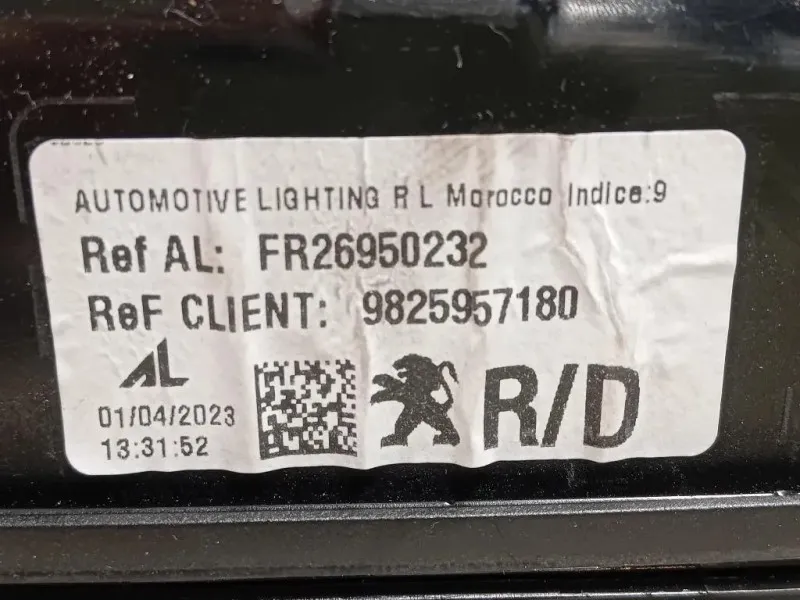 Fanale POST DX 9825957180 Peugeot 2008 II 2020