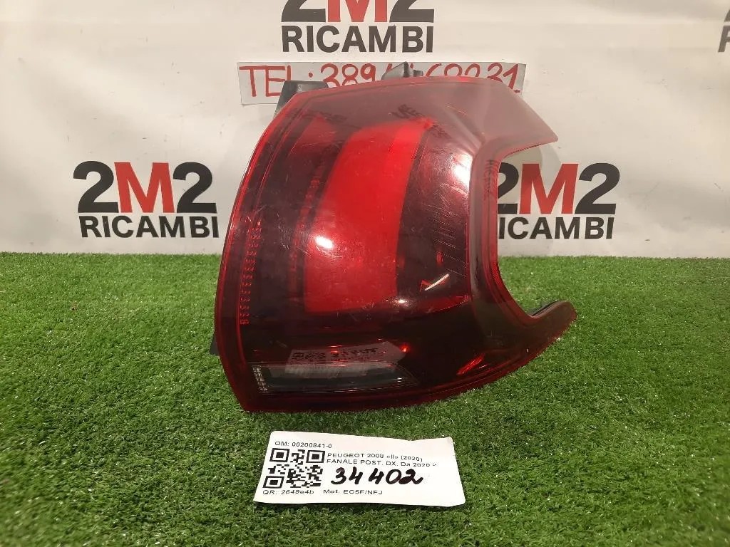 Fanale POST DX 00200841-0 Peugeot 2008 II 2020