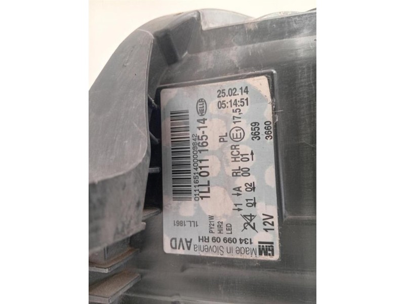 Fanale POST DX 9825601180 Peugeot 208 I 2012