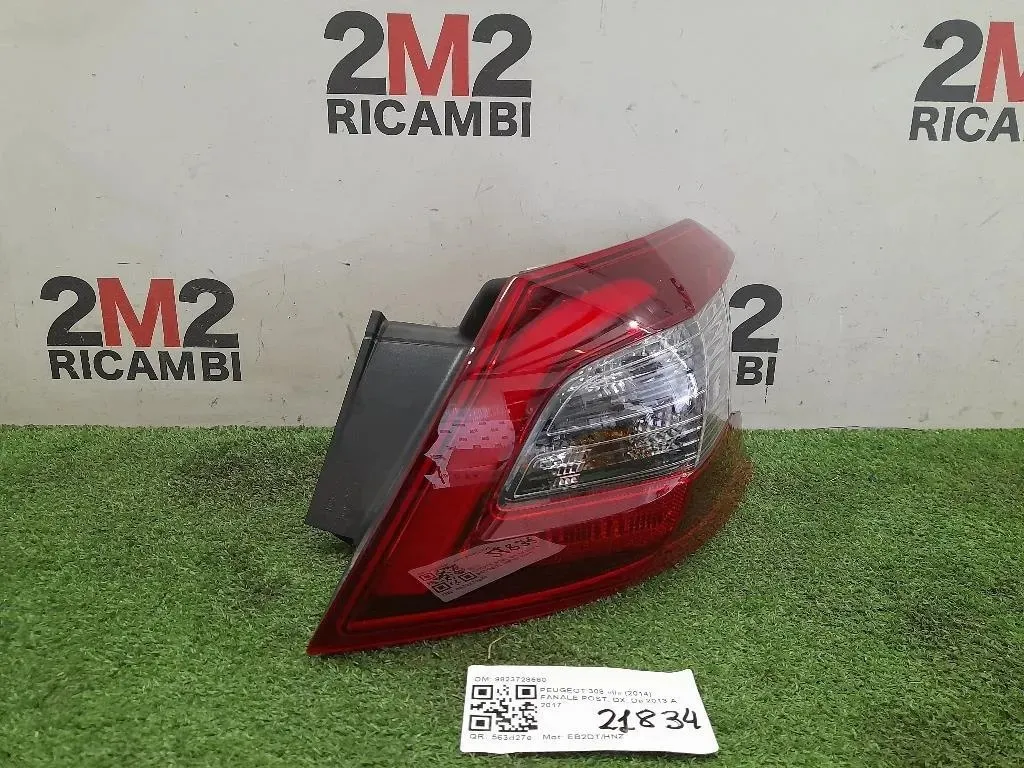 Fanale POST DX 9823728580 Peugeot 308 II 2014
