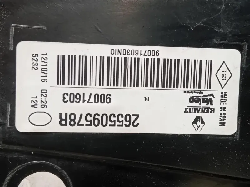 Fanale POST DX 265509578R Renault Mégane IV 2016