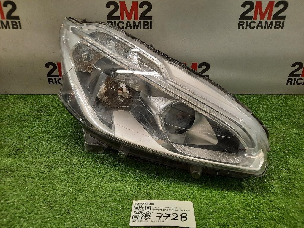 Proiettore ANT DX 9810805880 Peugeot 208 I 2015