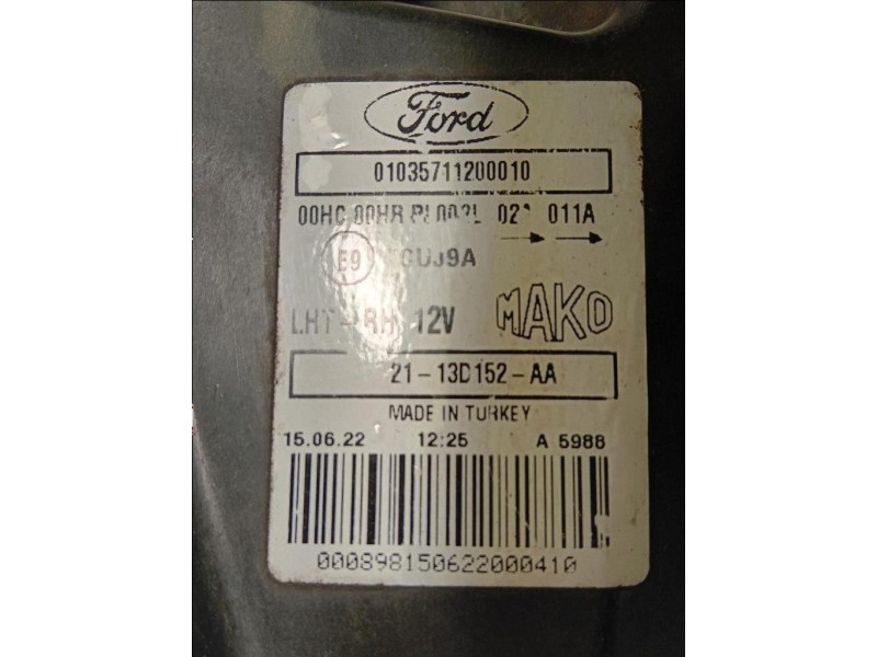 Proiettore ANT DX GK21-13D152-AA Ford Transit Custom I 2013