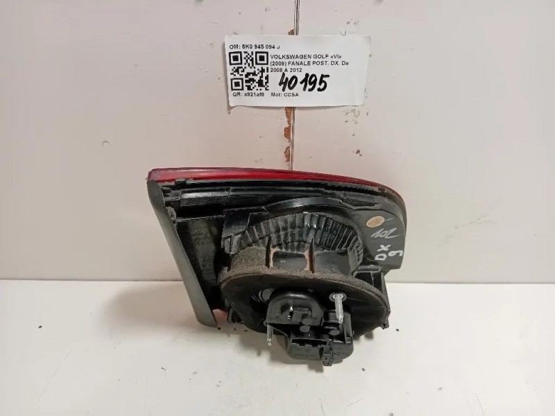 Fanale POST DX 5K0 945 094 J Volkswagen GOLF VI 2009