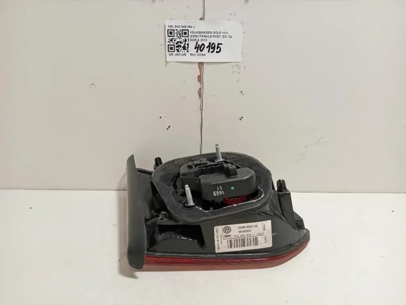 Fanale POST DX 5K0 945 094 J Volkswagen GOLF VI 2009