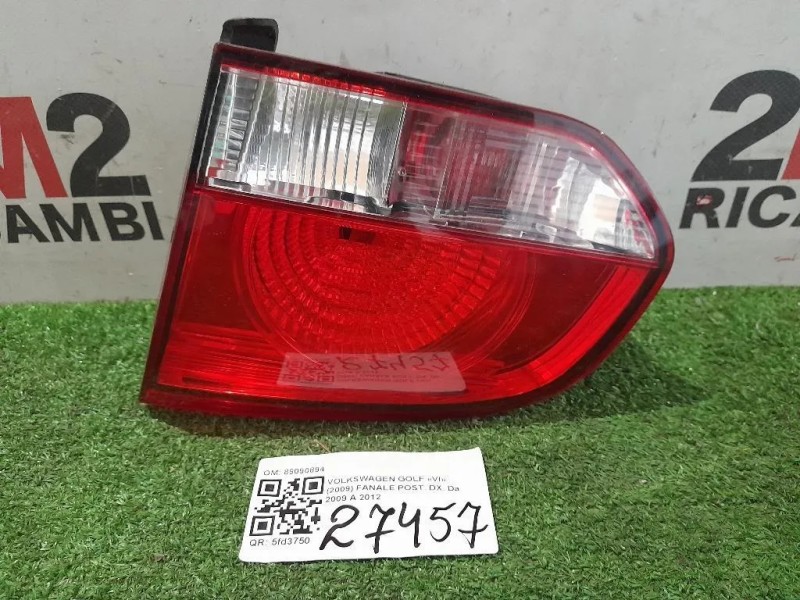 Fanale POST DX 89090894 Volkswagen GOLF VI 2009