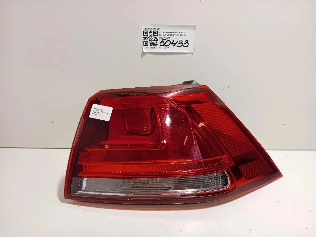 Fanale POST DX 5G0 945 096 Volkswagen GOLF VII 2013