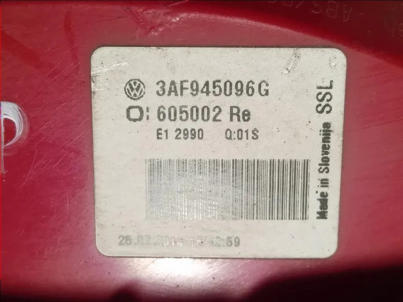 Fanale POST DX 3AF945096G Volkswagen Passat VI Variant 2011