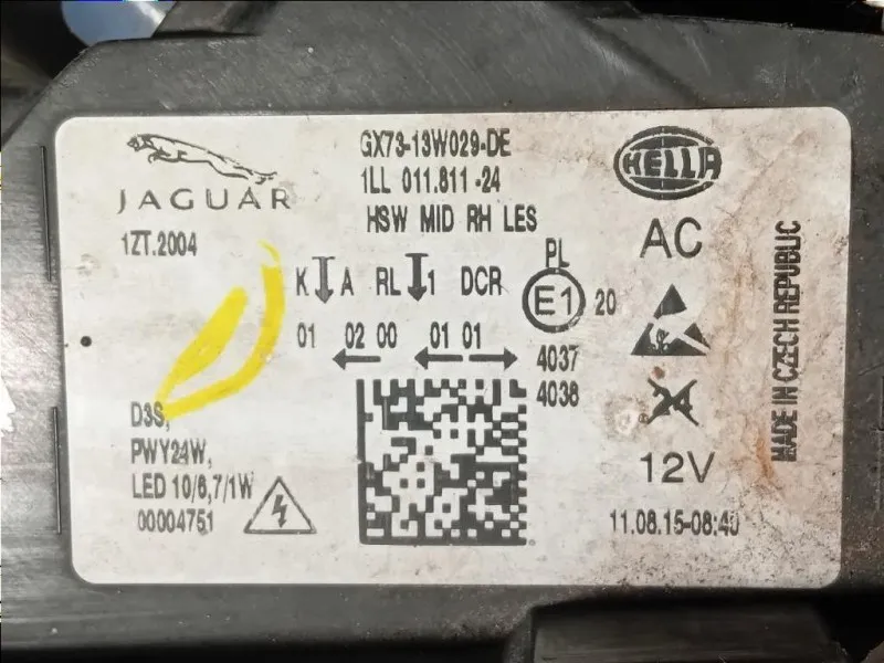 Proiettore ANT DX GX73-13W029-DE Jaguar XE 2015